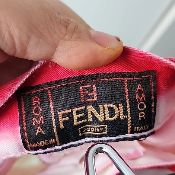 Vintage Fendi Jeans Ombre Made in Italy Cotton Denim Jeans - Picture 7 of 8